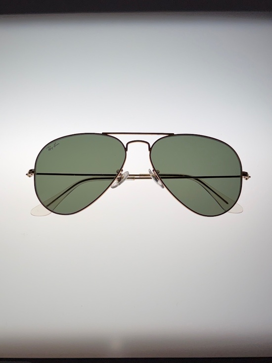 Ray-Ban~Aviator Classic~RB3025~Gold Frame:Green Lenses~Size 55-14 main image 8